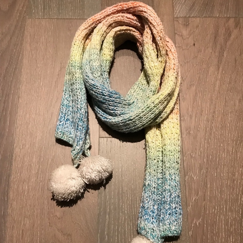 Handmade Rainbow wool Scarf